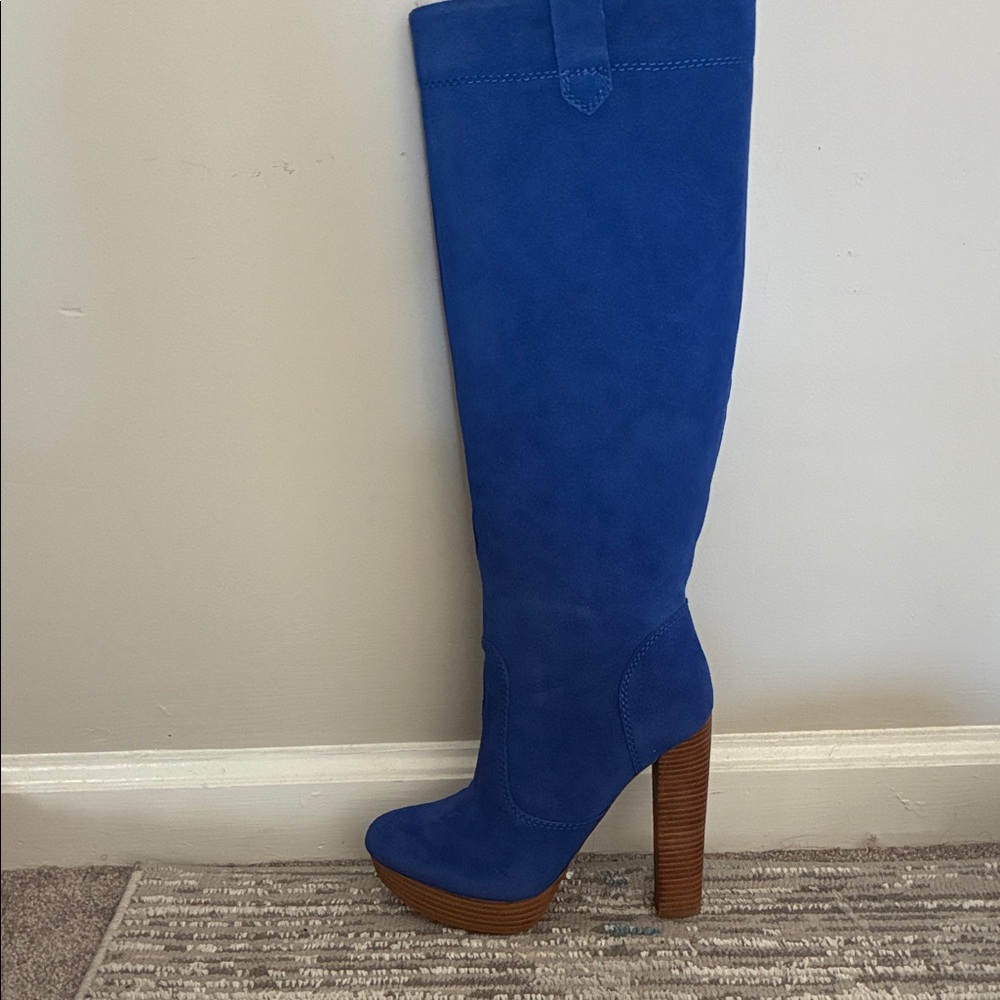 Steve Madden Vibrant Blue Heeled Boots